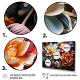 Designart "White Coral Abstract Still Lifes" Abstract Still Lifes Art Living Room Set