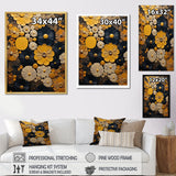 Designart "Yellow Flowers Pottery Garden" Boho Pottery Wall Art Decor