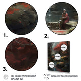 Designart "Zen Asian Garden With Steam Ii" Japon Landscape Canvas Wall Art