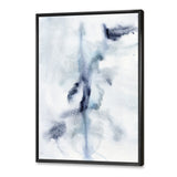 Designart "Abstract of Dark Blue Clouds V" Modern Framed Canvas Wall Art Print