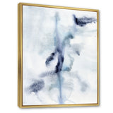 Designart "Abstract of Dark Blue Clouds V" Modern Framed Canvas Wall Art Print