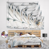 Designart 'Blue Watercolor Trees At Dawn' Landscape Forest Wall Tapestry