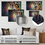Designart 'In Between Dimensions' Modern Geometric Metal Wall Art