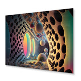 Designart 'In Between Dimensions' Modern Geometric Metal Wall Art