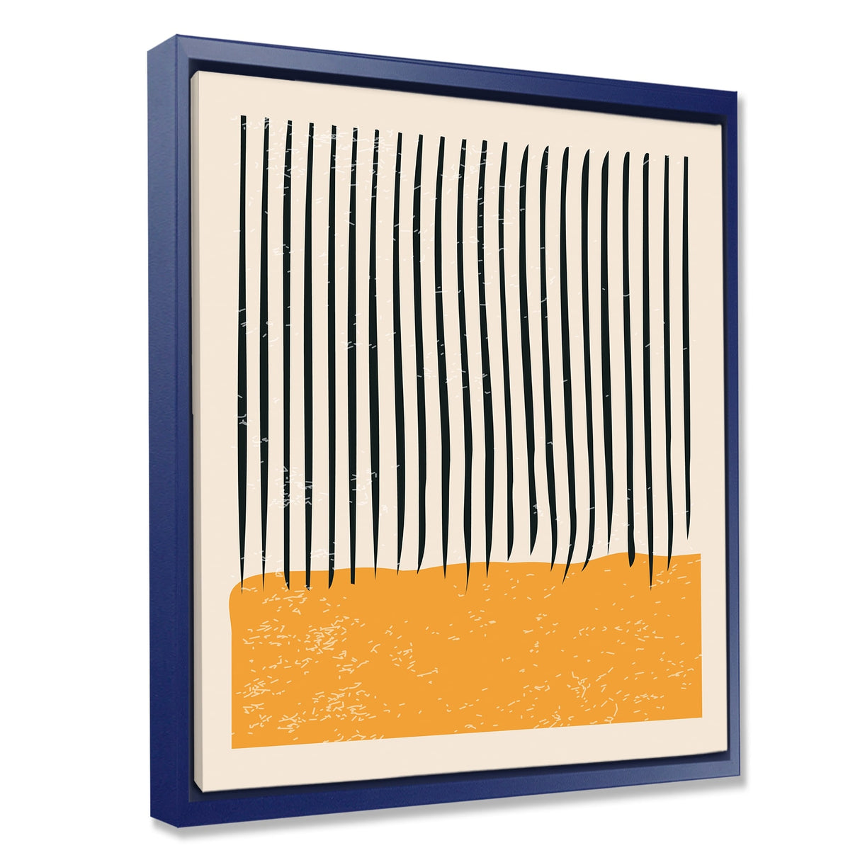 Designart "Minimal Geometric Compostions Of Elementary Forms XV" Modern Framed Canvas Wall Art Print