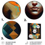 Designart 'Portrait Of Egyptian Goddess III' Woman Fashion Photography Metal Wall Art