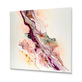 Designart 'Rendend Point Dreams III' Abstract Liquid Ink Metal Wall Art