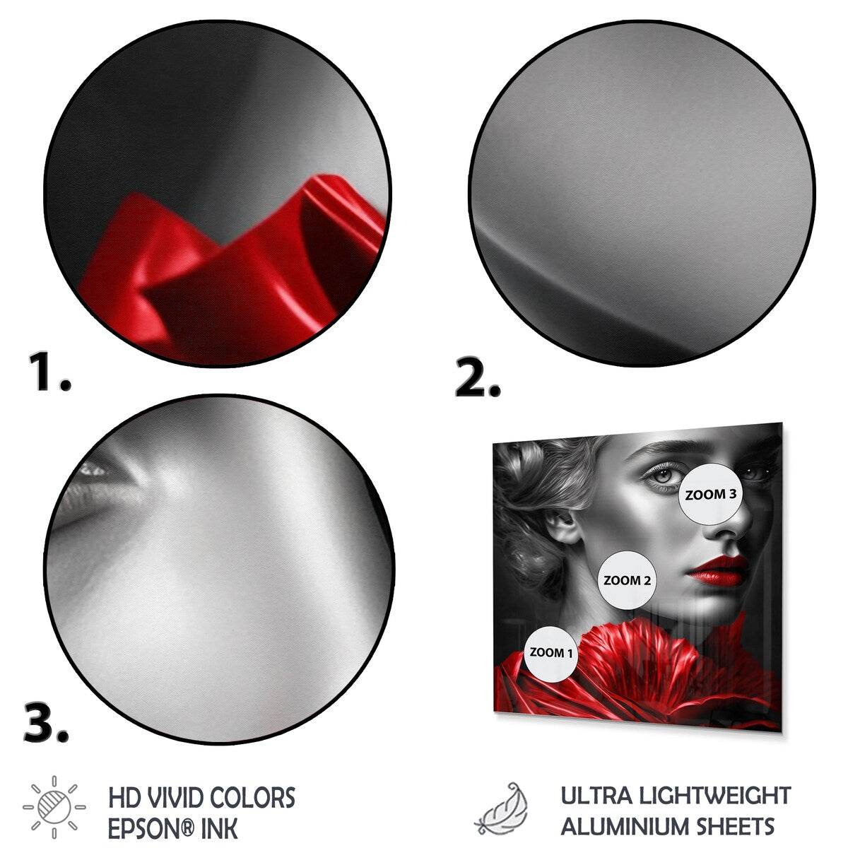 Designart 'Vintage Sensuality In Red And Black I' Fashion Woman Metal Wall Art