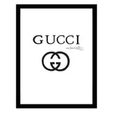 Designer Fashion Logo - Framed Print Artwork - Multi-Color