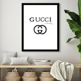 Designer Fashion Logo - Framed Print Artwork - Multi-Color