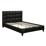 Desirable and Comfortable PU Full Bed, Black