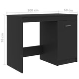 Desk Gray 39.4"x19.7"x29.9" Chipboard