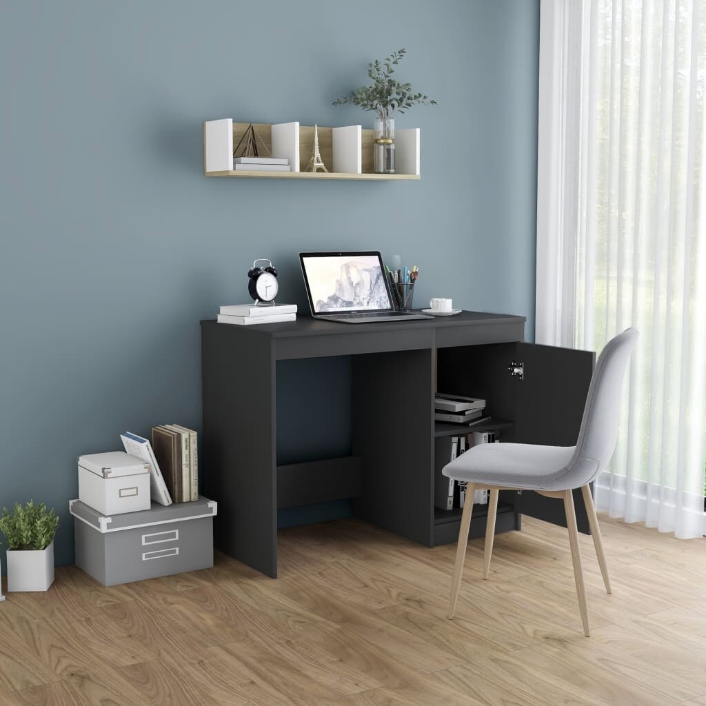 Desk Gray 39.4"x19.7"x29.9" Chipboard