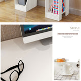 Desk Home Computer Desk Modern Simple Desk Creative Desk Warm White 90×48×70cm