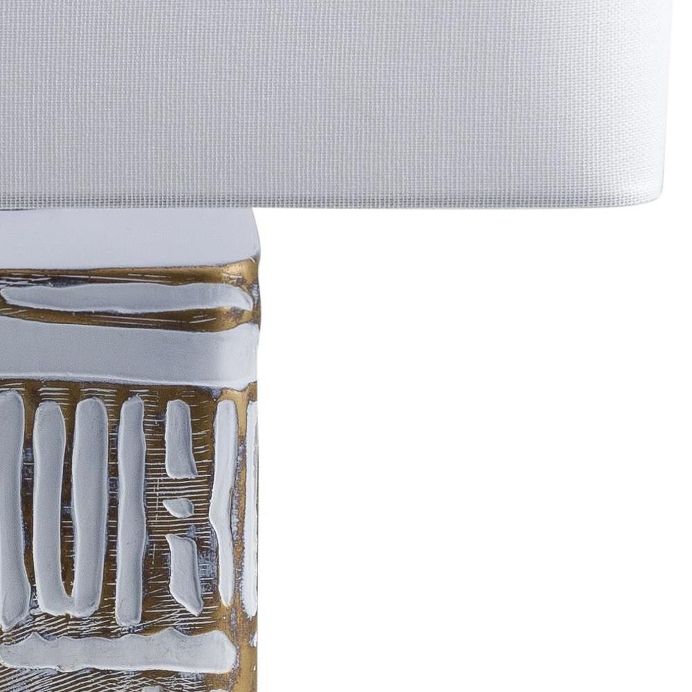 Desmond Global Tan Accent Table Lamp - 27"H x 13"W x 13"D