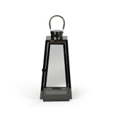 Detroit Modern Outdoor 15" Stainless Steel Lantern by Christopher Knight Home