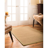 NaturalAreaRugs Devon Sisal Area Rug (4' by 6') Sand Border - 4' x 6'