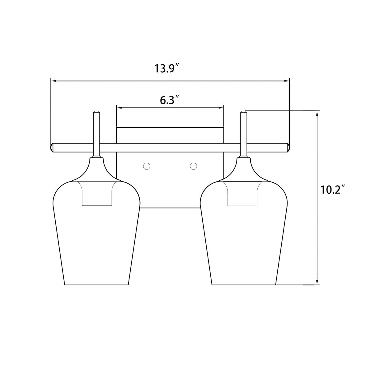 Deyidn Modern indoor E26 wall lamps two light - FX-39040D