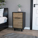FM Furniture Luxor Z Nightstand with One Cabinet, Superior Top, and One Drawer