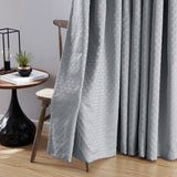 HLC.me Sienna Pattern 100% Complete Blackout Thermal Insulated Double Layer Window Curtain Grommet Panels, Set of 2