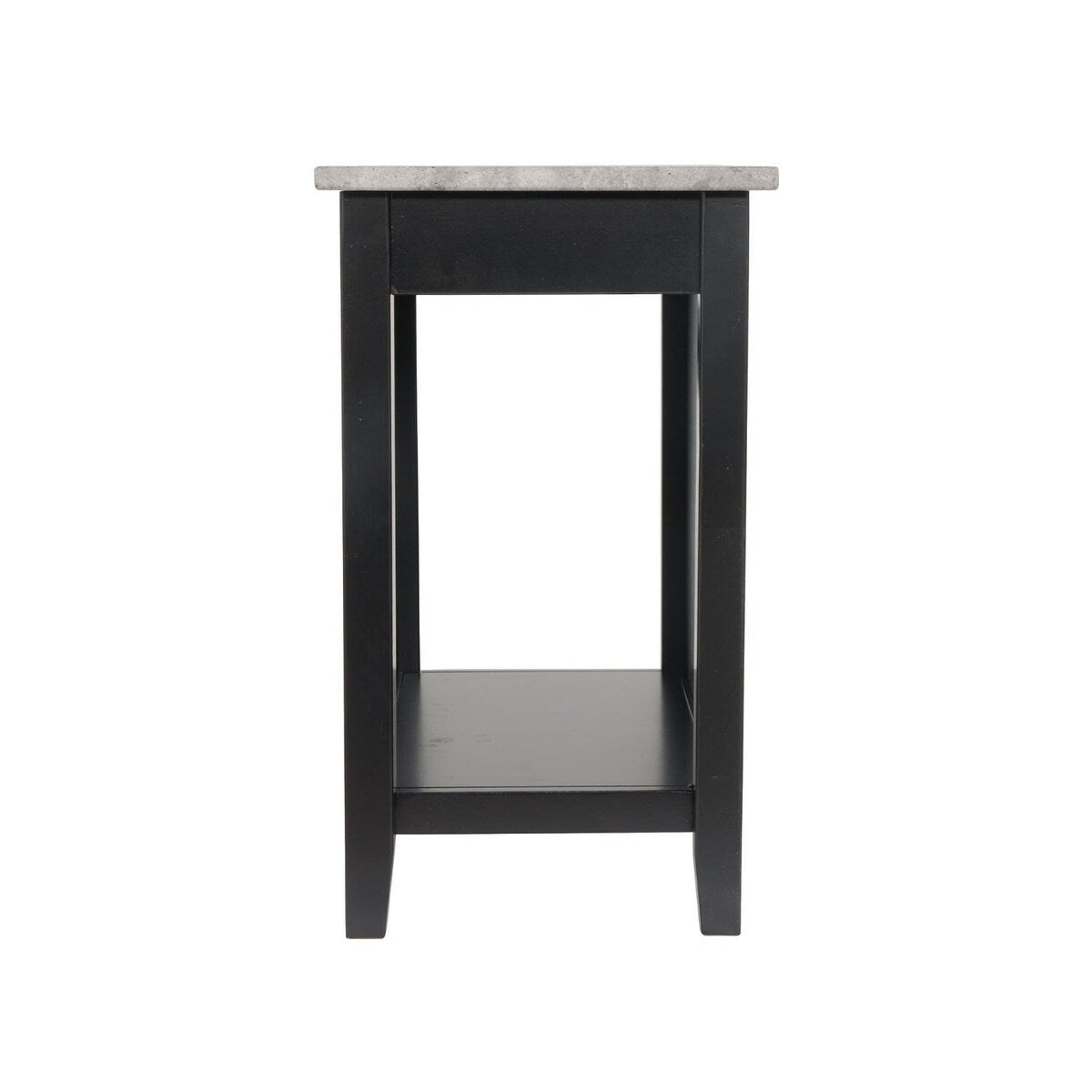 Diamenton Black Contemporary Chair Side End Table