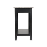Diamenton Black Contemporary Chair Side End Table