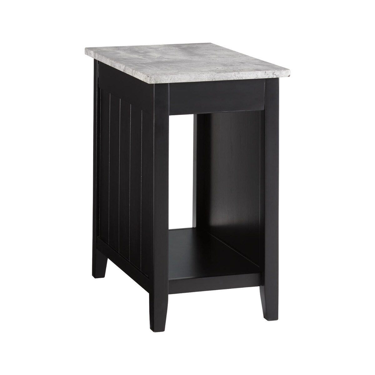 Diamenton Black Contemporary Chair Side End Table