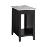 Diamenton Black Contemporary Chair Side End Table