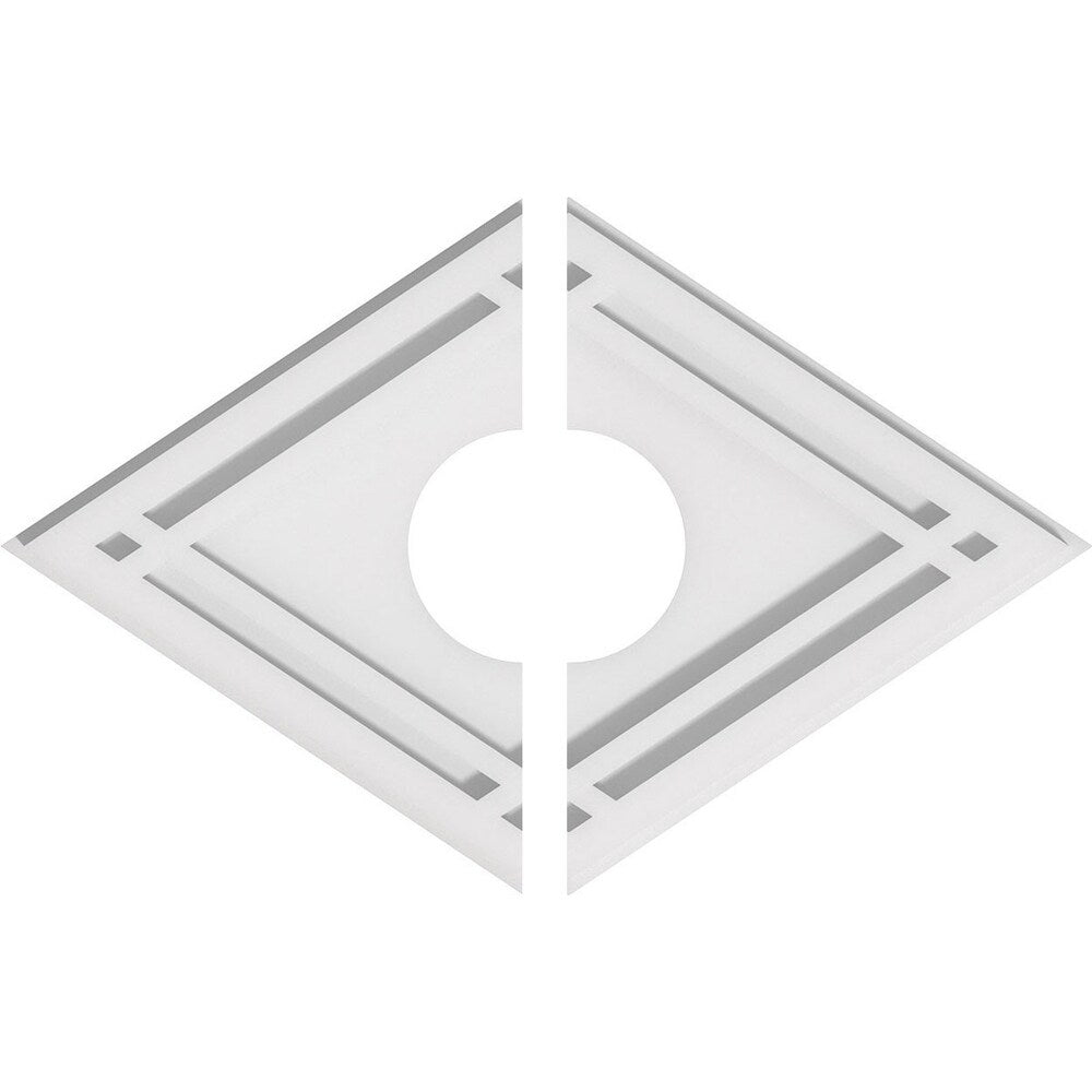 Diamond Architectural Grade PVC Contemporary Ceiling Medallion