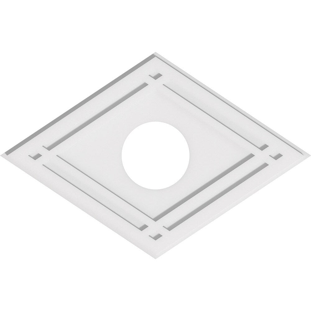 Diamond Architectural Grade PVC Contemporary Ceiling Medallion