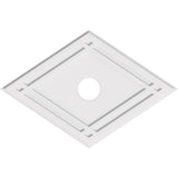 Diamond Architectural Grade PVC Contemporary Ceiling Medallion