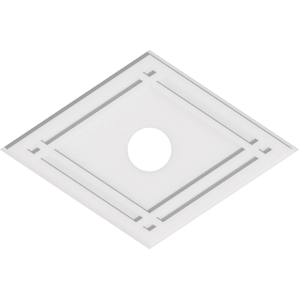 Diamond Architectural Grade PVC Contemporary Ceiling Medallion