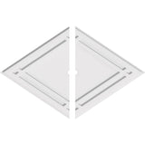 Diamond Architectural Grade PVC Contemporary Ceiling Medallion