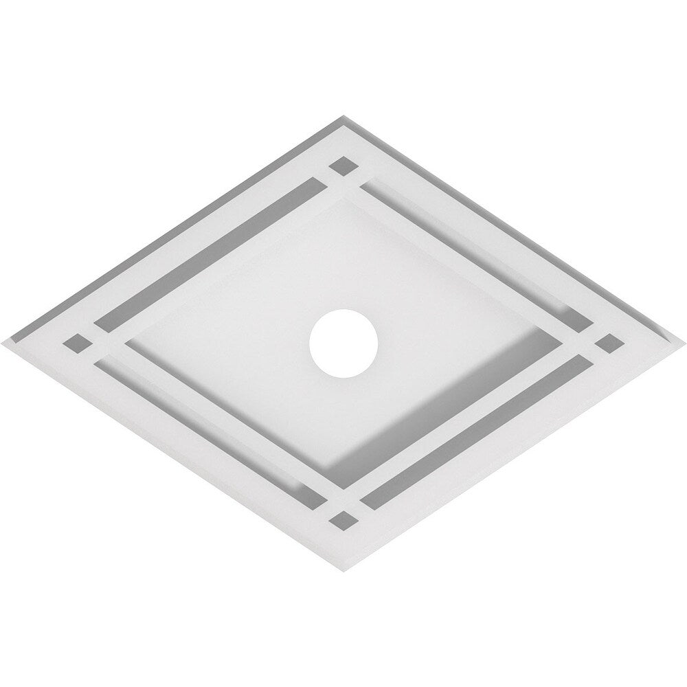 Diamond Architectural Grade PVC Contemporary Ceiling Medallion