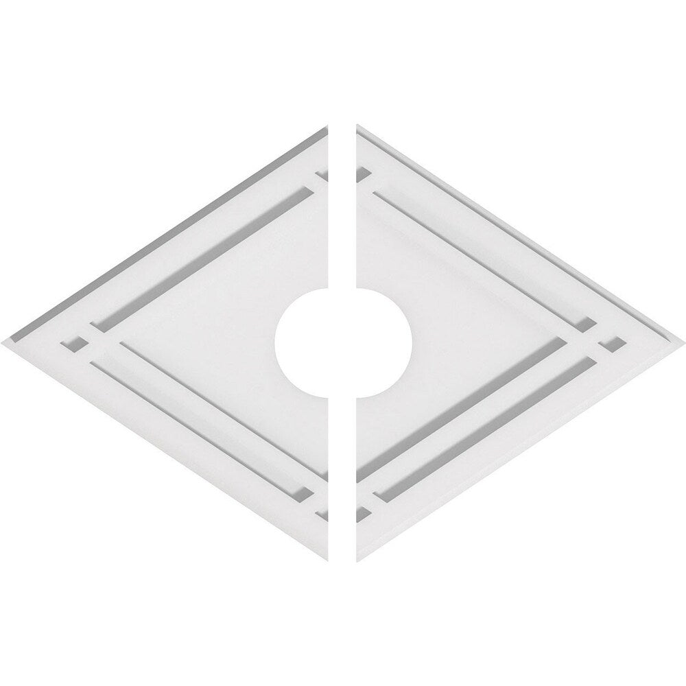 Diamond Architectural Grade PVC Contemporary Ceiling Medallion