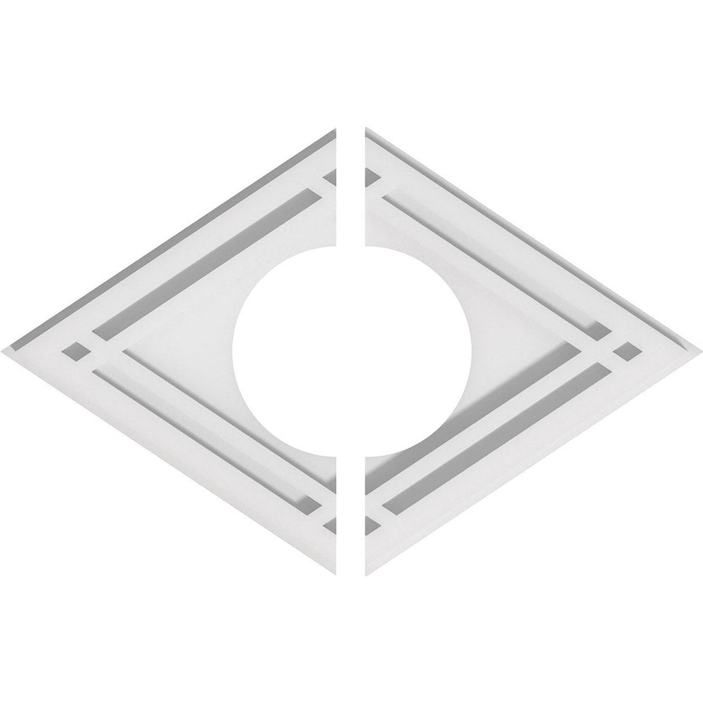 Diamond Architectural Grade PVC Contemporary Ceiling Medallion