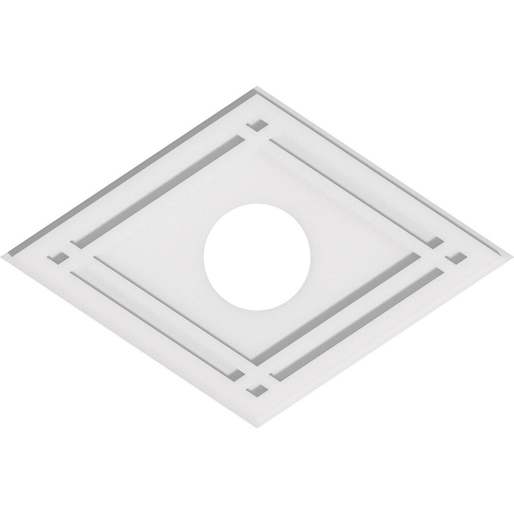 Diamond Architectural Grade PVC Contemporary Ceiling Medallion