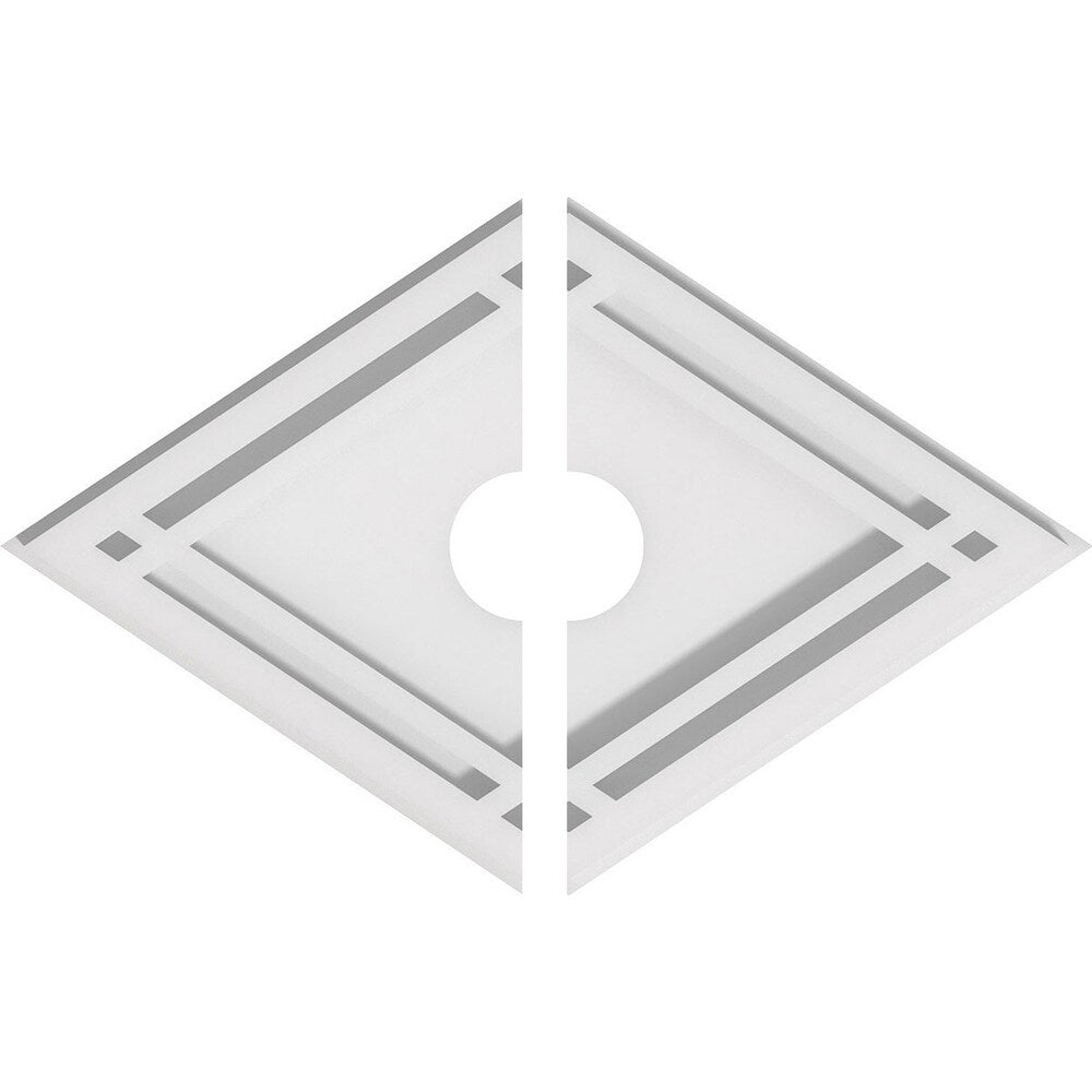 Diamond Architectural Grade PVC Contemporary Ceiling Medallion