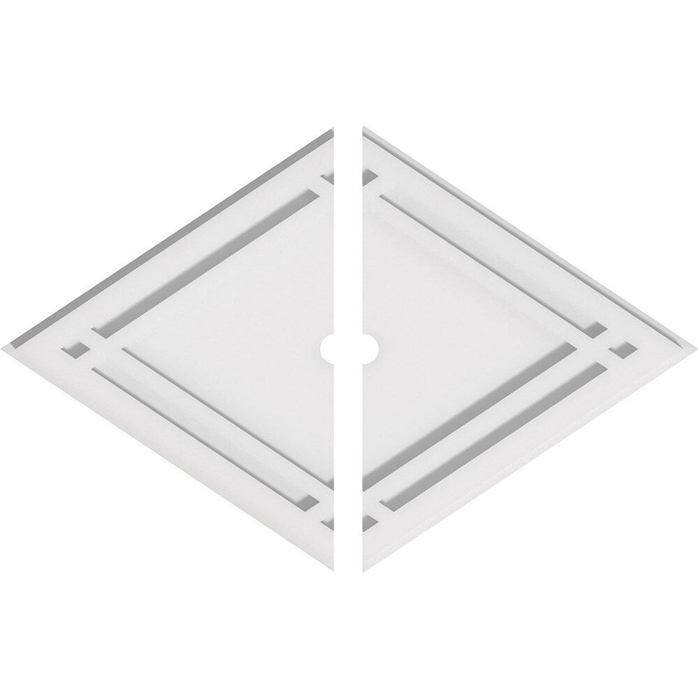 Diamond Architectural Grade PVC Contemporary Ceiling Medallion