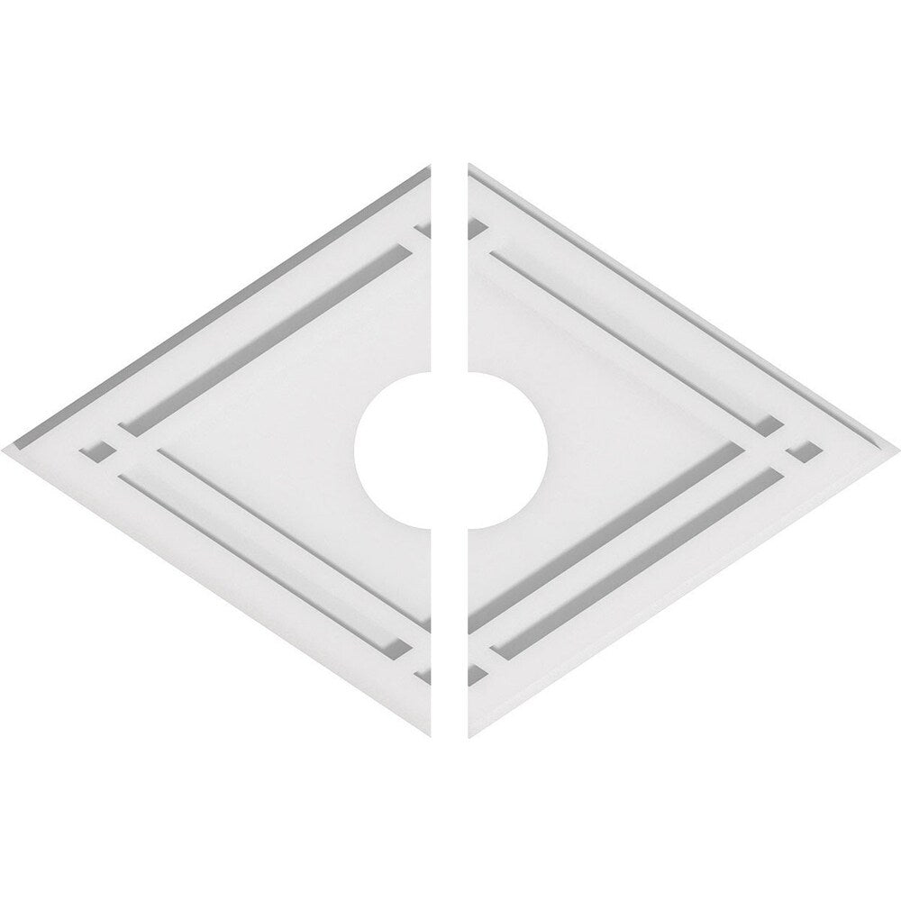 Diamond Architectural Grade PVC Contemporary Ceiling Medallion