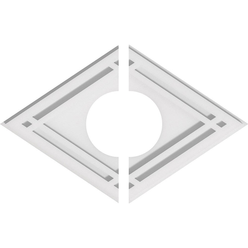 Diamond Architectural Grade PVC Contemporary Ceiling Medallion