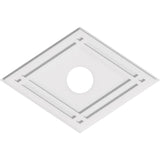 Diamond Architectural Grade PVC Contemporary Ceiling Medallion