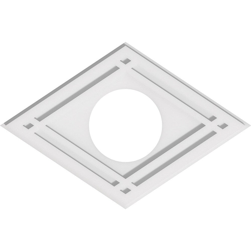 Diamond Architectural Grade PVC Contemporary Ceiling Medallion