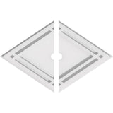 Diamond Architectural Grade PVC Contemporary Ceiling Medallion