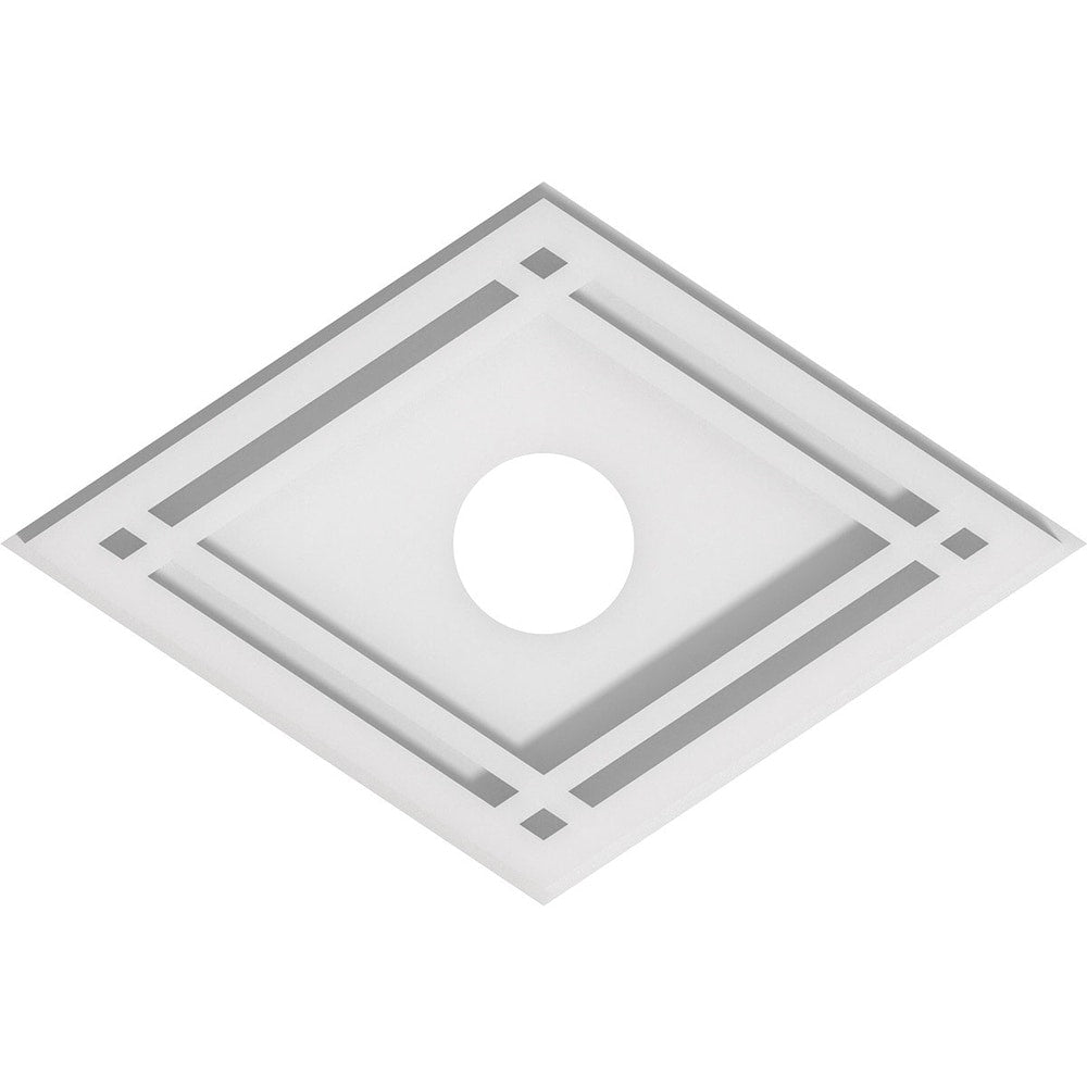Diamond Architectural Grade PVC Contemporary Ceiling Medallion