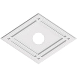 Diamond Architectural Grade PVC Contemporary Ceiling Medallion