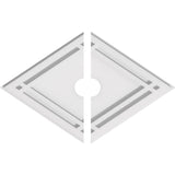 Diamond Architectural Grade PVC Contemporary Ceiling Medallion