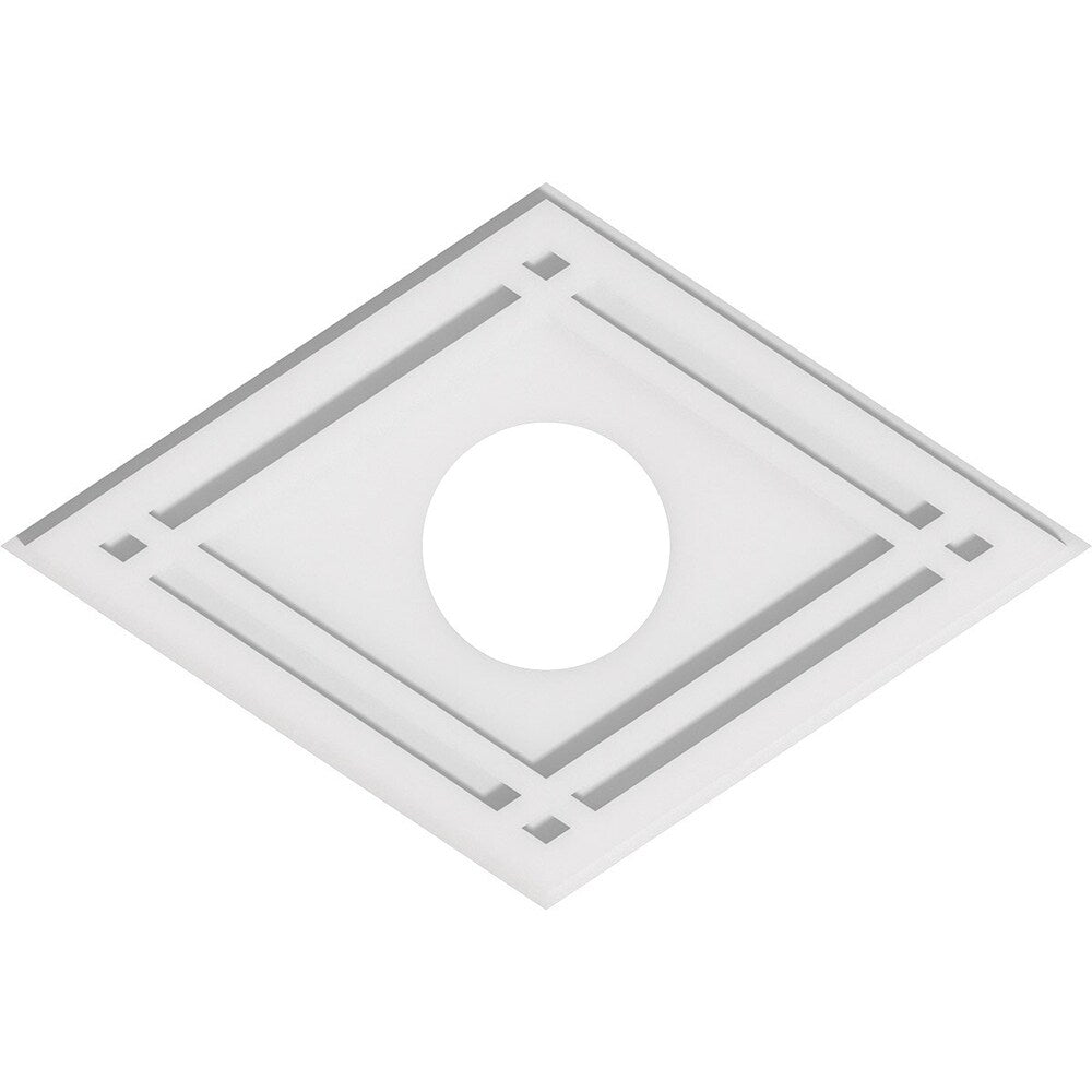 Diamond Architectural Grade PVC Contemporary Ceiling Medallion