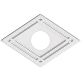 Diamond Architectural Grade PVC Contemporary Ceiling Medallion