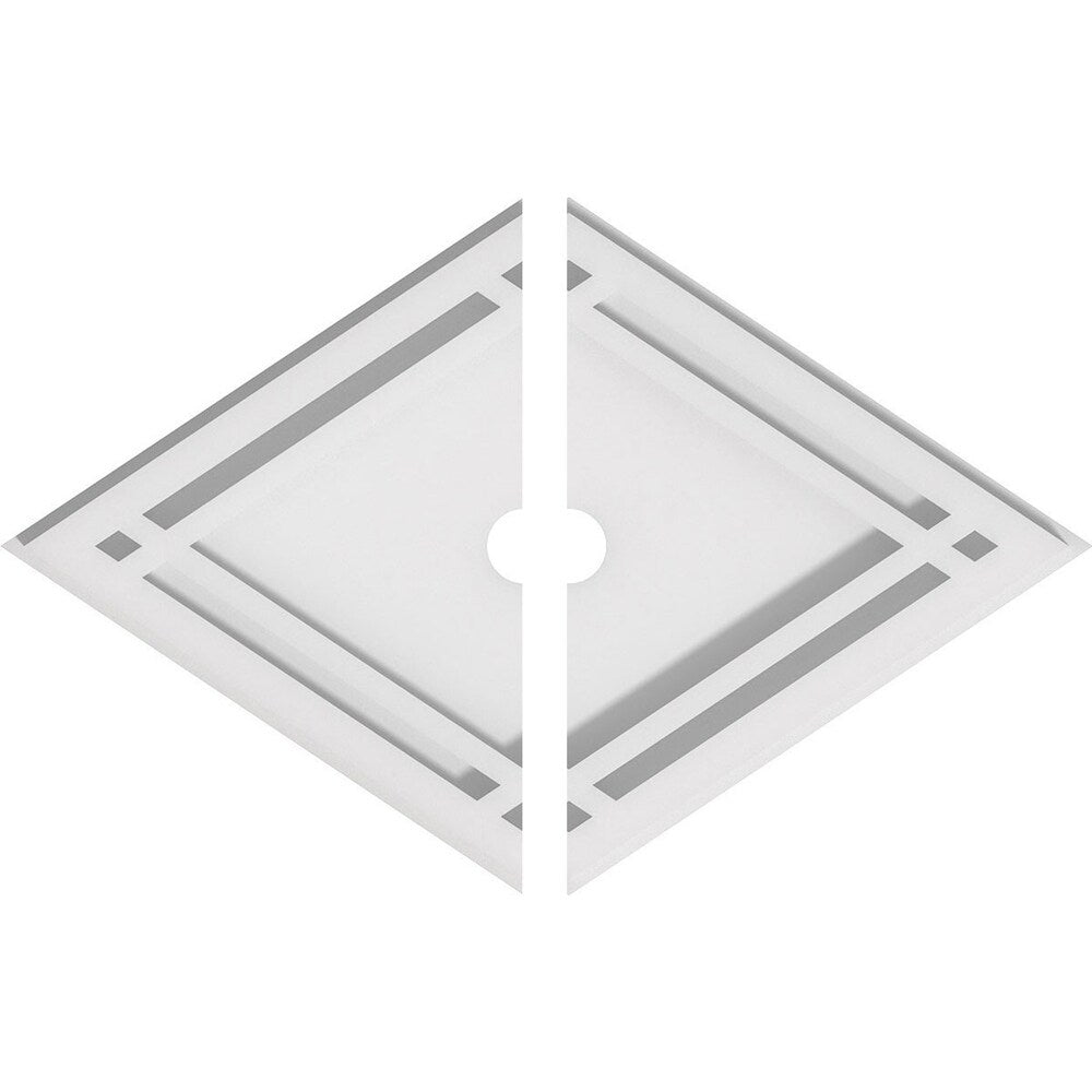 Diamond Architectural Grade PVC Contemporary Ceiling Medallion